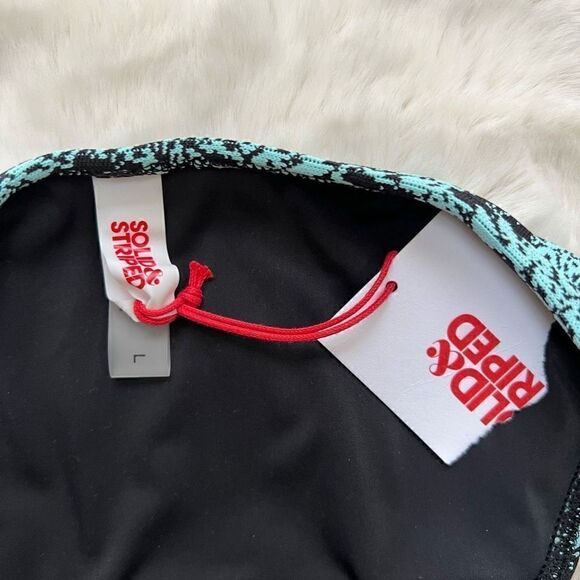 NWT Solid & Striped Lulu Bikini Bottom in Snake Jacquard Blue Black size L - Picture 6 of 11